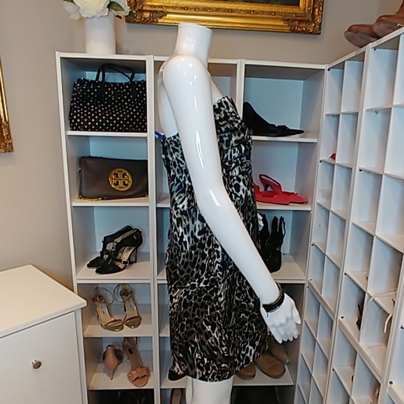 WISHES WISHES WISHES JUNIORS LEOPARD PRINT DRESS 7 - Picture 3 of 5